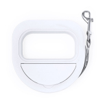 Laisse pour animaux avec compartiment pour les sacs couleur blanc première vue