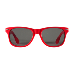 Lunettes de soleil style rétro idéales pour l’extérieur UV400 couleur rouge deuxième vue frontale