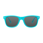 Lunettes de soleil style rétro idéales pour l’extérieur UV400 couleur bleu pastel deuxième vue frontale