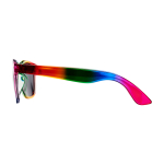 Lunettes de soleil rétro aux couleurs arc-en-ciel UV400 couleur multicolore vue latérale