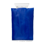 Grattoir à glace avec gant protecteur et intérieur rembourré couleur bleu deuxième vue frontale