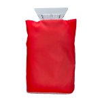 Grattoir à glace avec gant protecteur et intérieur rembourré couleur rouge deuxième vue frontale