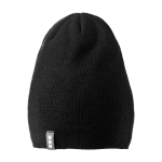 Bonnet côtelé extensible double épaisseur Elevate Life couleur noir deuxième vue frontale
