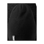 Bonnet côtelé extensible double épaisseur Elevate Life couleur noir deuxième vue arrière