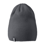 Bonnet côtelé extensible double épaisseur Elevate Life couleur gris taupe deuxième vue frontale