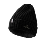 Bonnet côtelé extensible et souple Elevate Life couleur noir