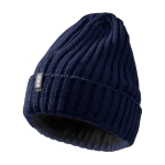 Bonnet côtelé extensible et souple Elevate Life couleur bleu marine