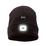 Bonnet côtelé extensible avec LED frontale 92 g/m² avec zone d'impression