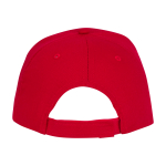 Casquette sandwich en coton à 5 panneaux 175 g/m² couleur rouge deuxième vue arrière