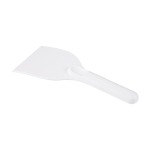 Grattoir à glace grand format en plastique recyclé avec manche couleur blanc