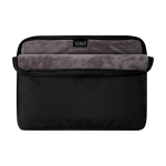 Housse pour PC en polyester recyclé avec doublure intérieure 15,6” couleur noir troisième vue