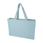Sac tote de plage finition douce avec grand compartiment couleur bleu pastel