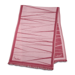 Foulard élégant pour femme en viscose et polyester 225 g/m² couleur bordeaux