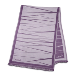 Foulard élégant pour femme en viscose et polyester 225 g/m² couleur mauve