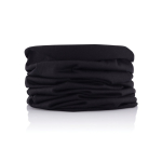 Cache-cou multifonction en polyester lavable en machine couleur noir