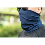 Cache-cou multifonction en polyester lavable en machine couleur noir vue d'ambiance