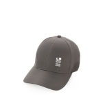 Casquette de sport en RPET avec 6 panneaux et boucle arrière couleur gris avec zone d'impression