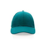 Casquette 6 panneaux en coton recyclé avec traceur AWARE™ 280 g/m² couleur vert deuxième vue