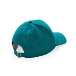 Casquette 6 panneaux en coton recyclé avec traceur AWARE™ 280 g/m² couleur vert cinquième vue