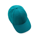 Casquette 6 panneaux en coton recyclé avec traceur AWARE™ 280 g/m² couleur vert sixième vue