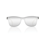 Lunettes de soleil éco avec branches en bambou et verres miroir UV400 couleur marron deuxième vue