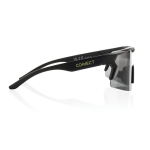 Lunettes de sport avec verres polarisés et matériaux écologiques UV400 couleur noir vue avec logo