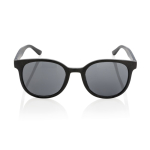 Lunettes de soleil rétro en fibre de paille de blé UV400 couleur noir deuxième vue