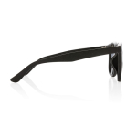 Lunettes de soleil rétro en fibre de paille de blé UV400 couleur noir troisième vue