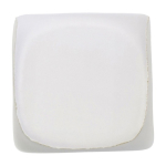 Anti-stress en mousse PU en forme de dé à personnaliser couleur blanc première vue
