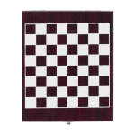 Set de vin dans boîte en bois avec plateau de jeu d’échecs couleur marron deuxième vue