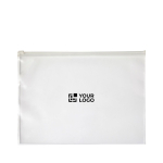 Chemise transparente en PVC pour documents format A4 couleur transparent avec zone d'impression