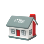 Anti-stress en PU en forme de maison typique à personnaliser couleur multicolore avec zone d'impression