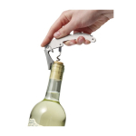 Set de vin dans étui carré avec accessoires en acier inoxydable couleur noir