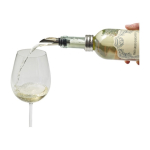 Set de vin dans étui carré avec accessoires en acier inoxydable couleur noir