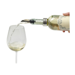 Set de vin dans étui rond avec 4 accessoires en acier inoxydable couleur noir