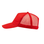 Casquette 5 panneaux avec filet arrière et fermeture plastique quatrième vue