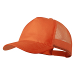 Casquette 5 panneaux avec filet arrière et fermeture plastique première vue