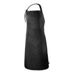 Tablier en coton Fairtrade avec fermeture réglable 180 g/m² couleur noir deuxième vue