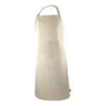 Tablier en coton Fairtrade avec fermeture réglable 180 g/m² couleur naturel deuxième vue