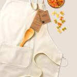 Tablier en coton Fairtrade avec fermeture réglable 180 g/m² couleur naturel sixième vue