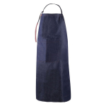 Tablier en denim coton avec détails en PU 190 g/m² couleur bleu jean deuxième vue