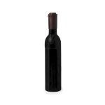 Tire-bouchon magnétique en forme de bouteille de vin avec décapsuleur couleur noir deuxième vue