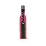 Tire-bouchon magnétique en forme de bouteille de vin avec décapsuleur couleur rose huitième vue