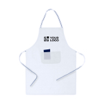 Tablier en coton et polyester avec coupe au-dessus du genou vue principale