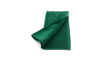 Serviette en coton absorbante avec mousqueton de transport 40x50 cm couleur vert foncé deuxième vue