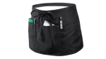 Tablier de polyester pour la taille avec plusieurs poches couleur noir quatrième vue