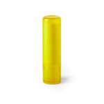 Baume à lèvres avec SPF15 dans étui coloré translucide couleur jaune première vue