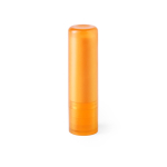 Baume à lèvres avec SPF15 dans étui coloré translucide couleur orange première vue