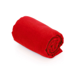 Serviette de sport en microfibre avec sac de transport 138x72 cm couleur rouge première vue