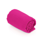 Serviette de sport en microfibre avec sac de transport 138x72 cm couleur fuchsia deuxième vue